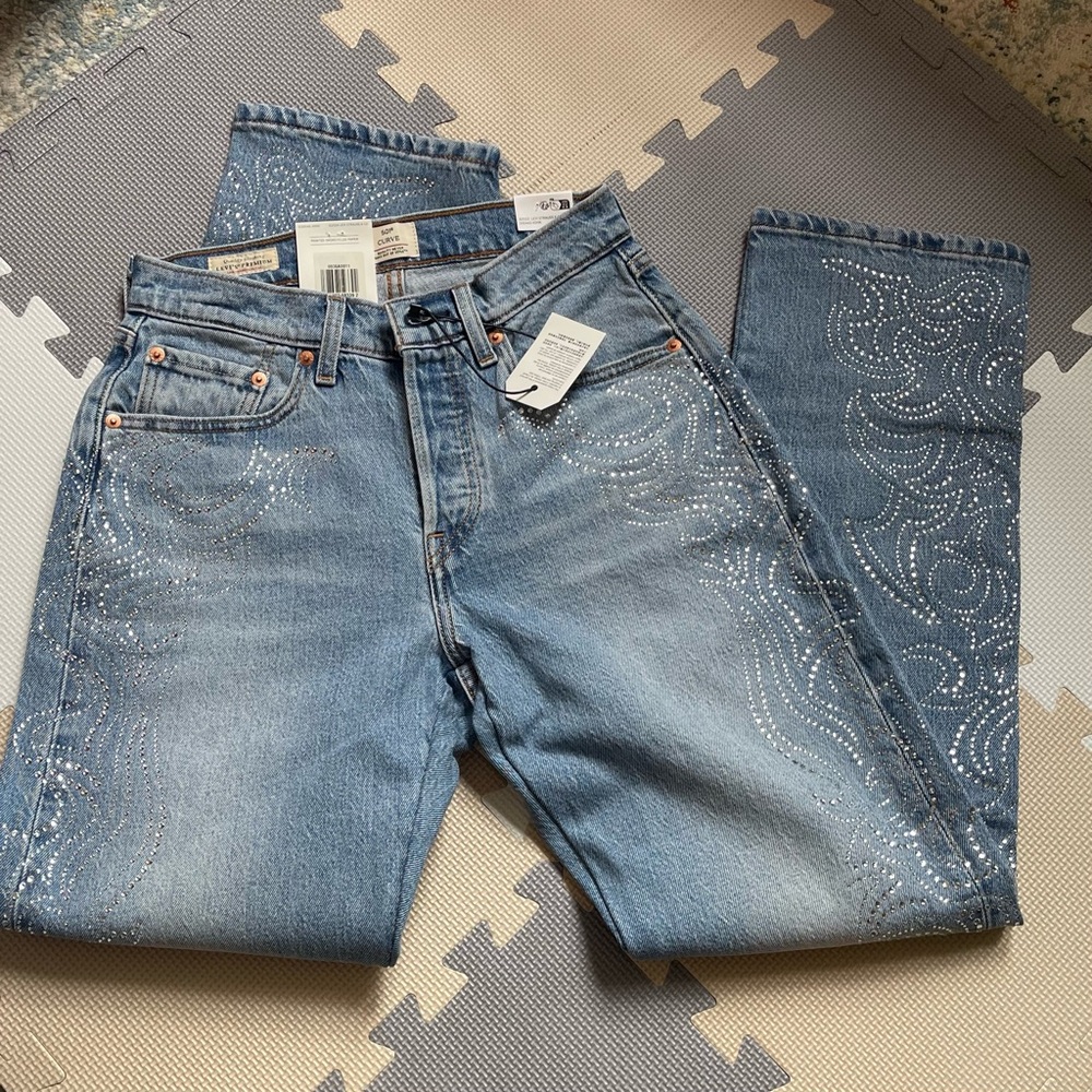 BEYONCÉ X Levi's® 501 Curve High-Rise Straight Leg Jean, size 27x30